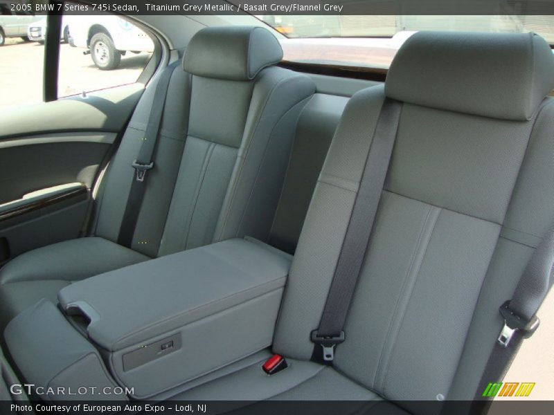 Titanium Grey Metallic / Basalt Grey/Flannel Grey 2005 BMW 7 Series 745i Sedan