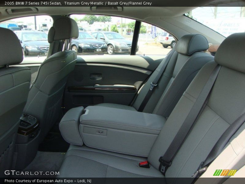 Titanium Grey Metallic / Basalt Grey/Flannel Grey 2005 BMW 7 Series 745i Sedan