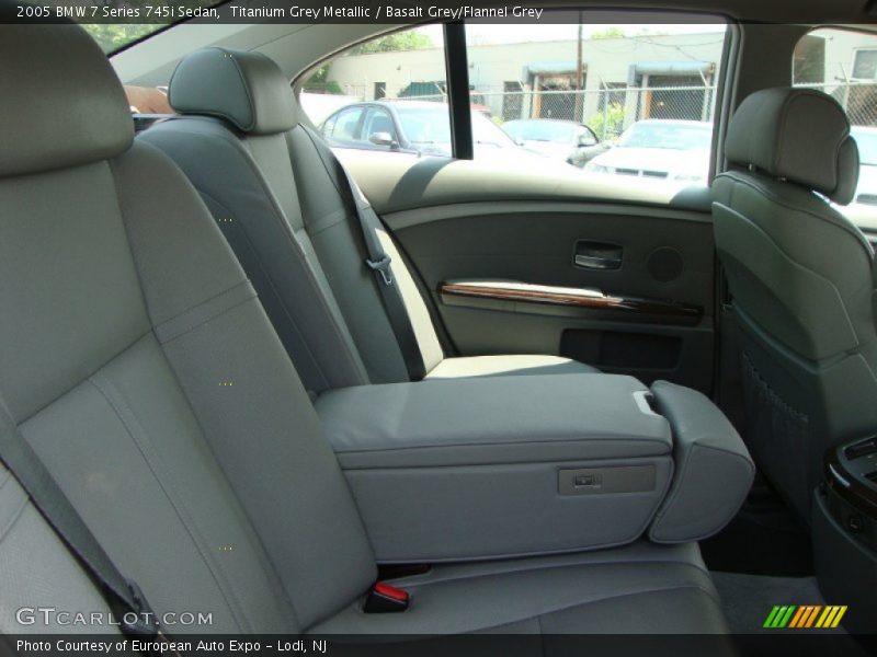 Titanium Grey Metallic / Basalt Grey/Flannel Grey 2005 BMW 7 Series 745i Sedan