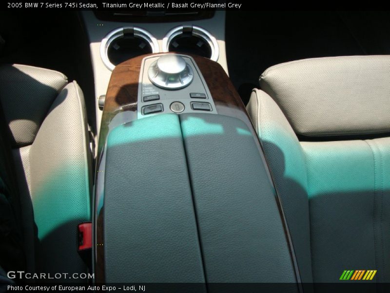 Titanium Grey Metallic / Basalt Grey/Flannel Grey 2005 BMW 7 Series 745i Sedan