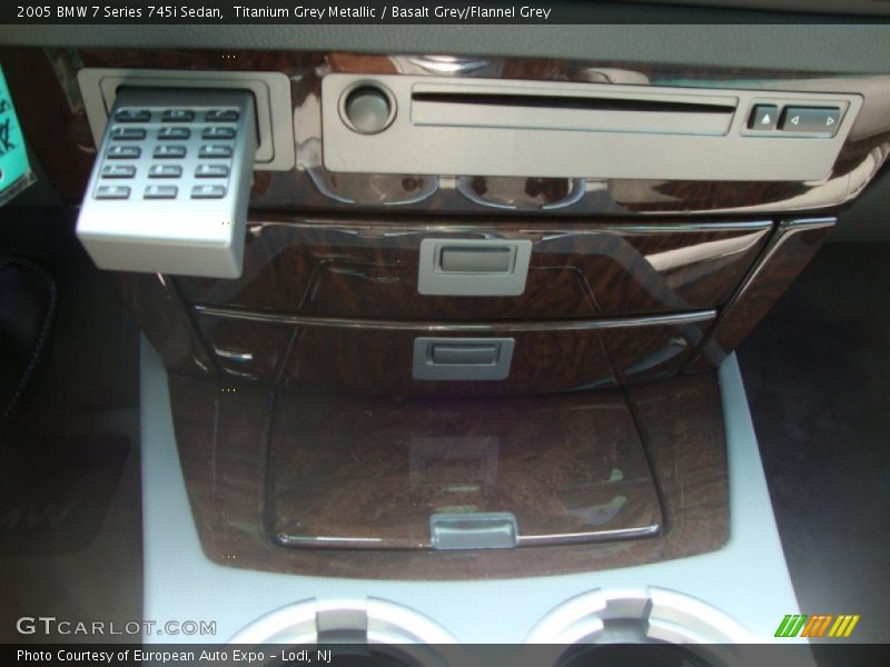 Titanium Grey Metallic / Basalt Grey/Flannel Grey 2005 BMW 7 Series 745i Sedan