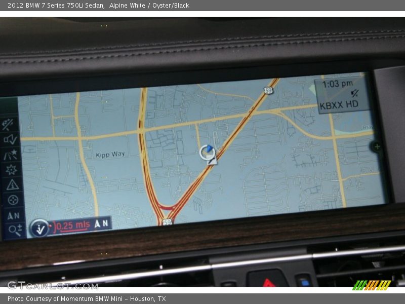 Navigation of 2012 7 Series 750Li Sedan