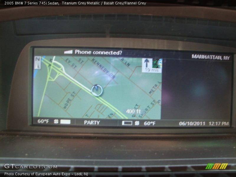 Titanium Grey Metallic / Basalt Grey/Flannel Grey 2005 BMW 7 Series 745i Sedan