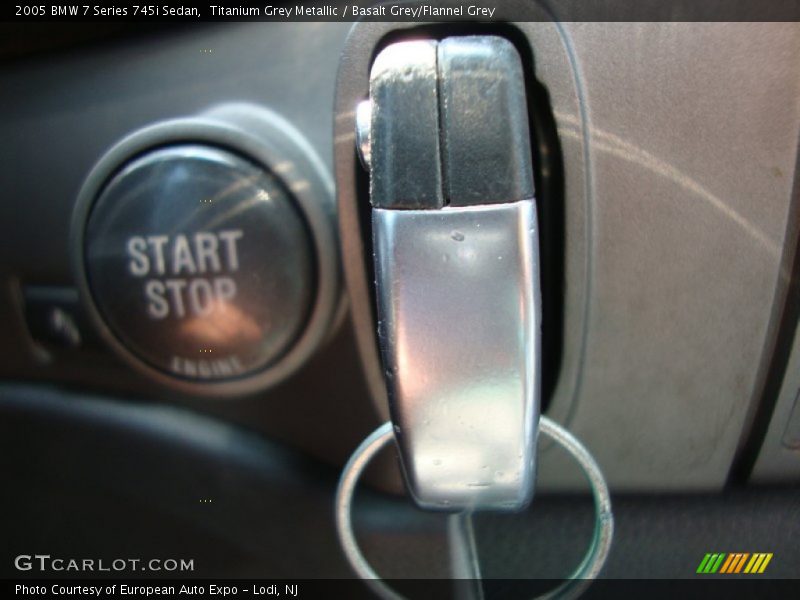 Titanium Grey Metallic / Basalt Grey/Flannel Grey 2005 BMW 7 Series 745i Sedan