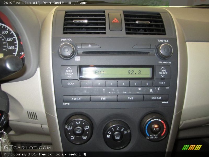 Desert Sand Metallic / Bisque 2010 Toyota Corolla LE