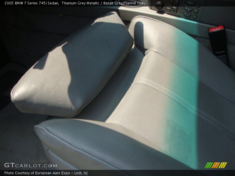Titanium Grey Metallic / Basalt Grey/Flannel Grey 2005 BMW 7 Series 745i Sedan