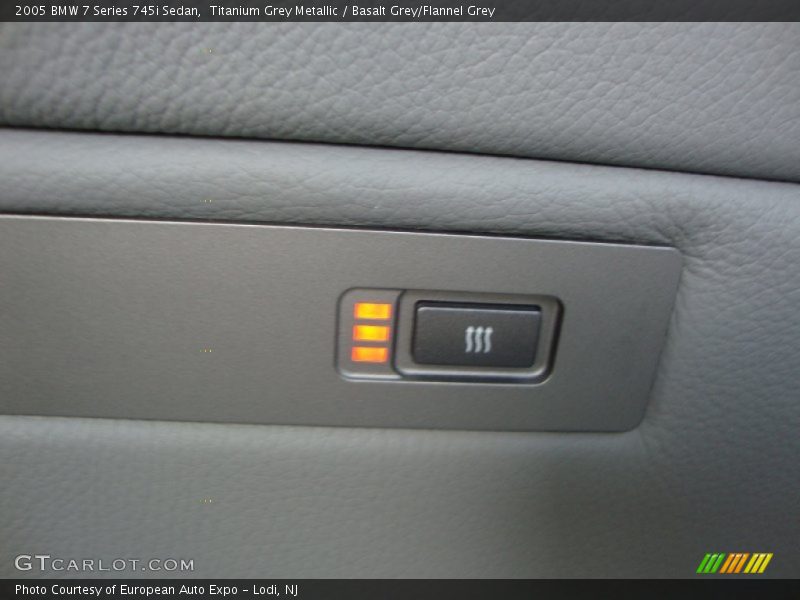 Titanium Grey Metallic / Basalt Grey/Flannel Grey 2005 BMW 7 Series 745i Sedan