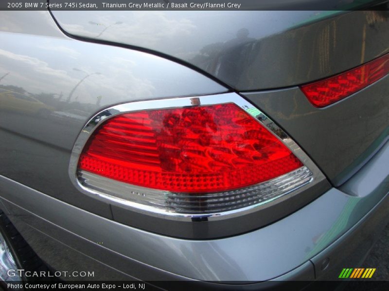 Titanium Grey Metallic / Basalt Grey/Flannel Grey 2005 BMW 7 Series 745i Sedan