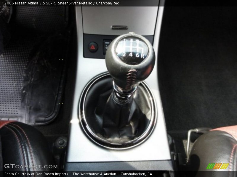 Sheer Silver Metallic / Charcoal/Red 2006 Nissan Altima 3.5 SE-R
