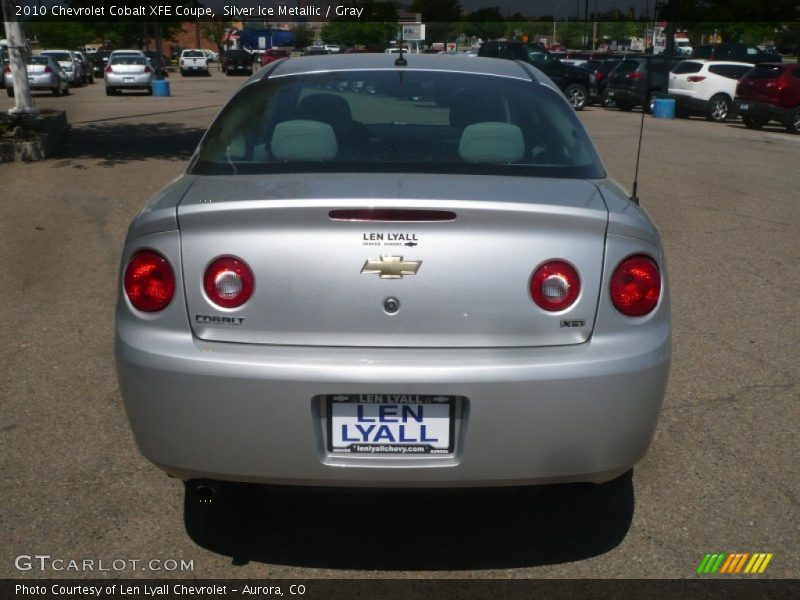 Silver Ice Metallic / Gray 2010 Chevrolet Cobalt XFE Coupe