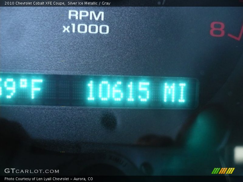 Silver Ice Metallic / Gray 2010 Chevrolet Cobalt XFE Coupe
