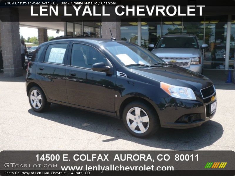 Black Granite Metallic / Charcoal 2009 Chevrolet Aveo Aveo5 LT