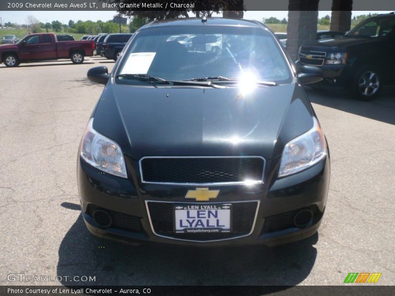 Black Granite Metallic / Charcoal 2009 Chevrolet Aveo Aveo5 LT