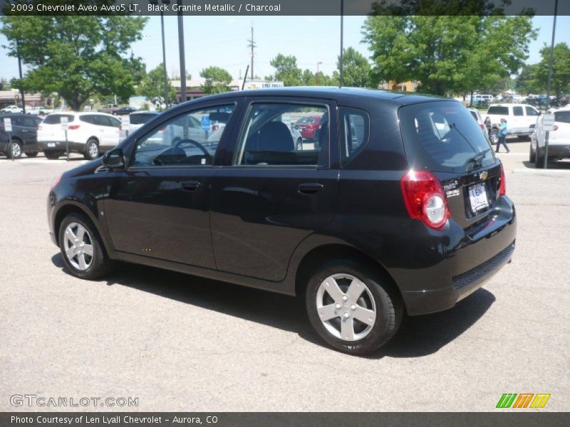 Black Granite Metallic / Charcoal 2009 Chevrolet Aveo Aveo5 LT