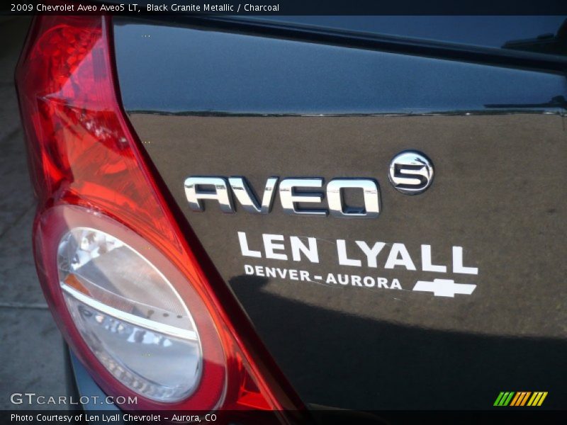 Black Granite Metallic / Charcoal 2009 Chevrolet Aveo Aveo5 LT