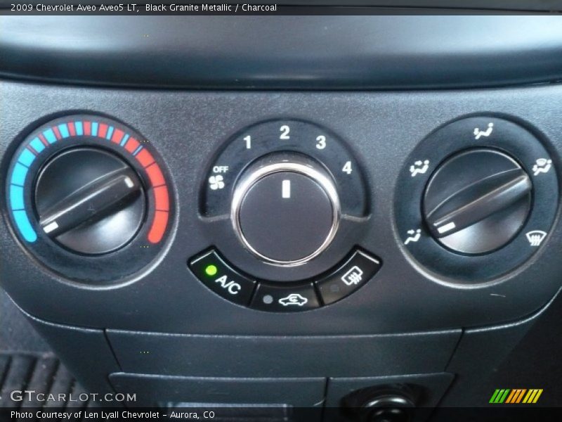 Black Granite Metallic / Charcoal 2009 Chevrolet Aveo Aveo5 LT
