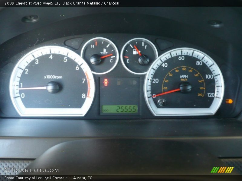 Black Granite Metallic / Charcoal 2009 Chevrolet Aveo Aveo5 LT
