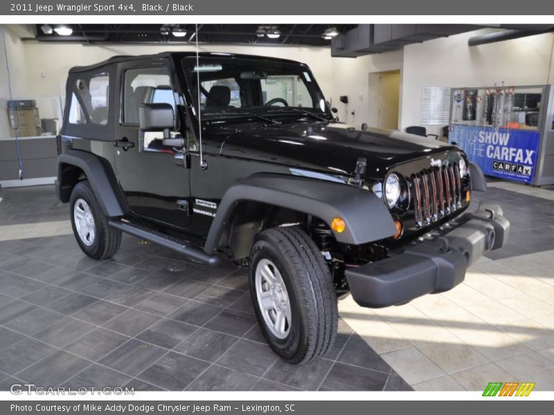 Black / Black 2011 Jeep Wrangler Sport 4x4