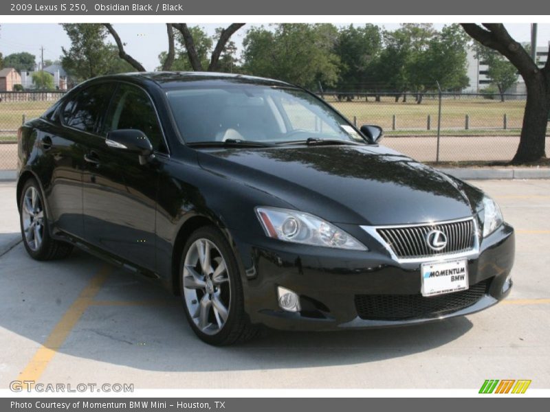Obsidian Black / Black 2009 Lexus IS 250