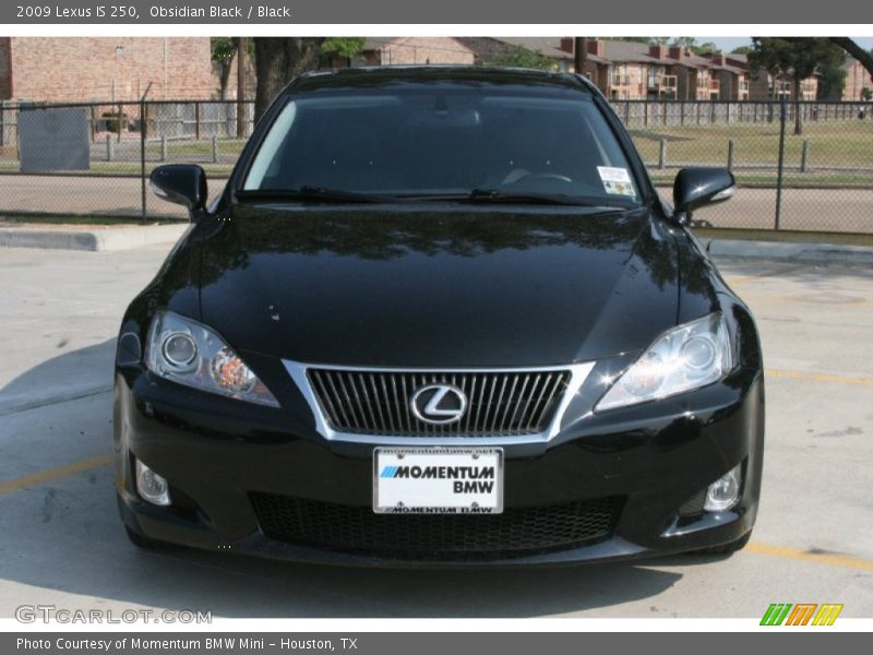 Obsidian Black / Black 2009 Lexus IS 250