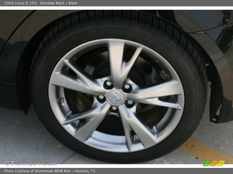 Obsidian Black / Black 2009 Lexus IS 250