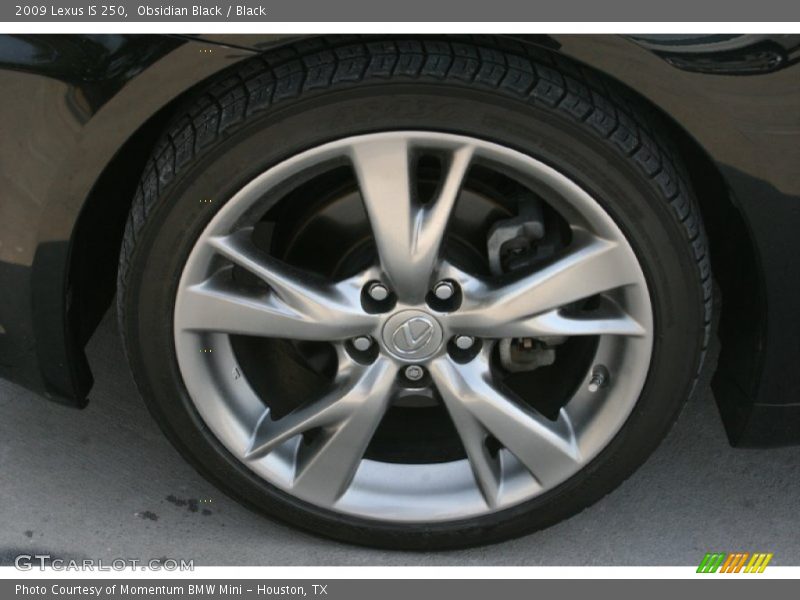 Obsidian Black / Black 2009 Lexus IS 250