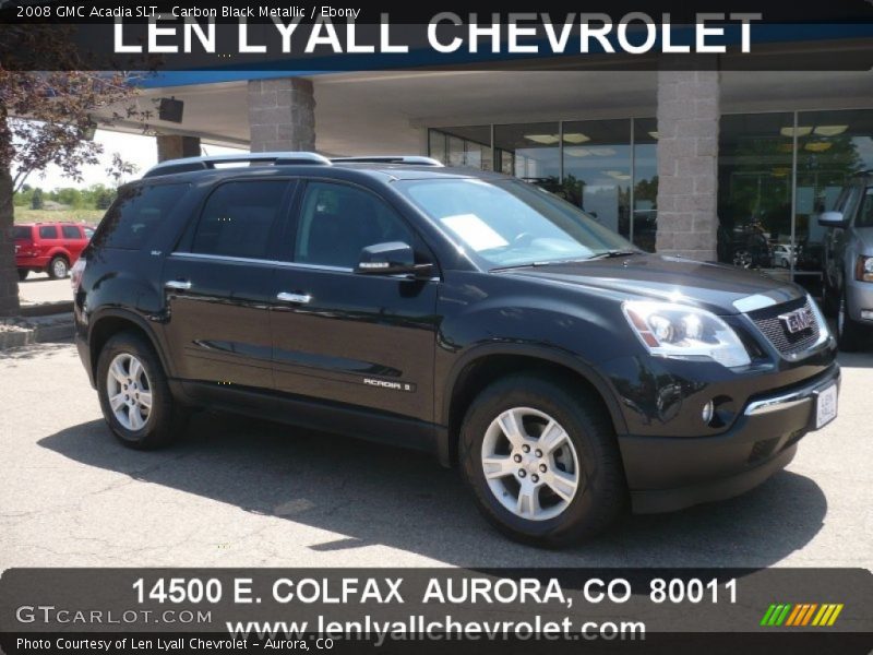 Carbon Black Metallic / Ebony 2008 GMC Acadia SLT