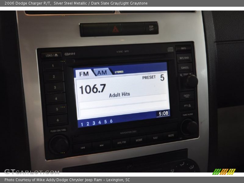 Silver Steel Metallic / Dark Slate Gray/Light Graystone 2006 Dodge Charger R/T