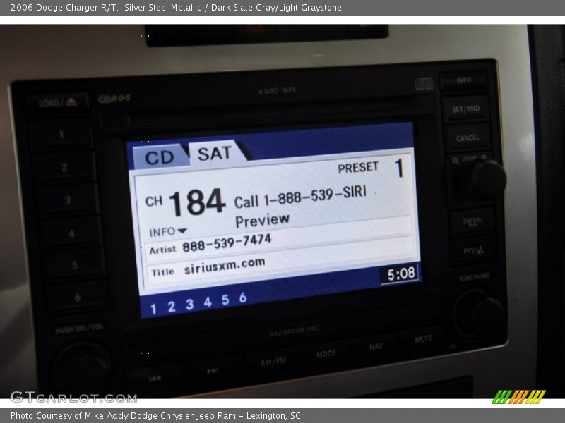 Silver Steel Metallic / Dark Slate Gray/Light Graystone 2006 Dodge Charger R/T