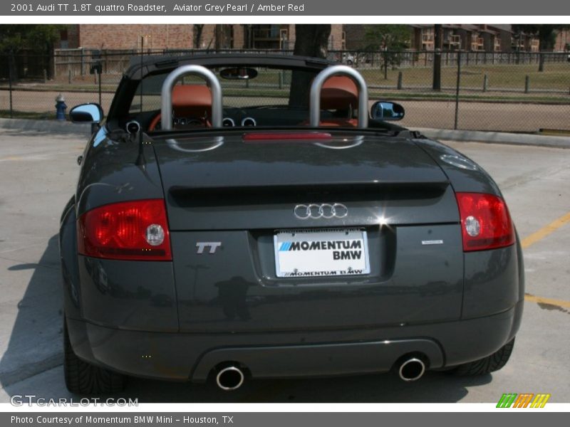 Aviator Grey Pearl / Amber Red 2001 Audi TT 1.8T quattro Roadster