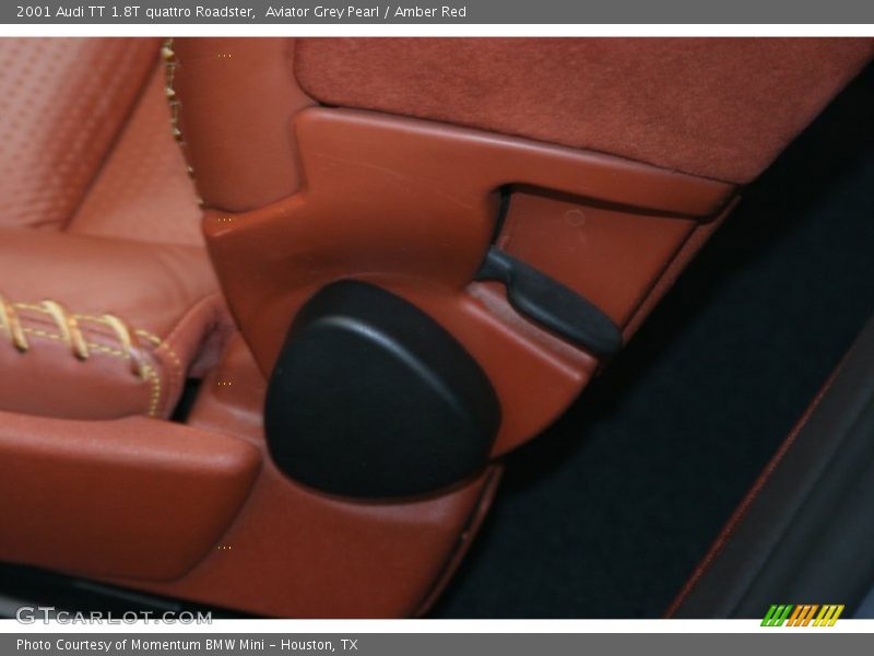 Aviator Grey Pearl / Amber Red 2001 Audi TT 1.8T quattro Roadster