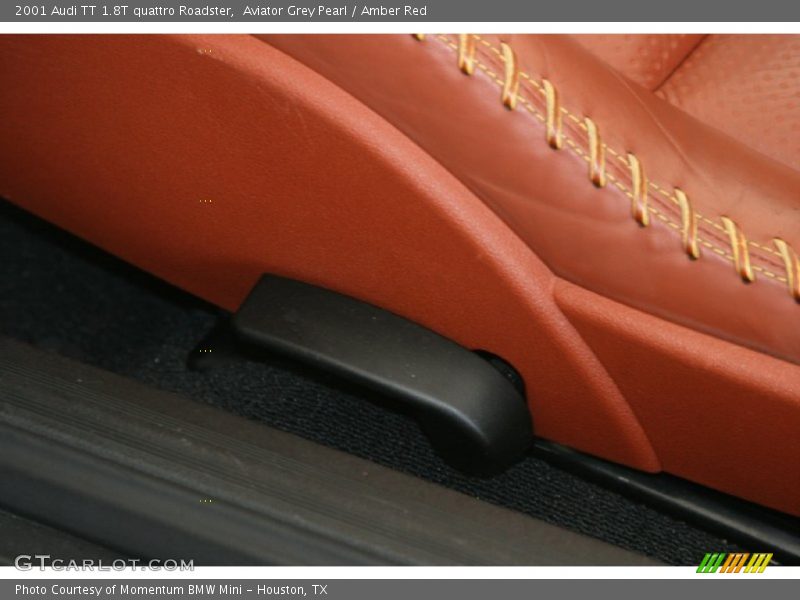 Aviator Grey Pearl / Amber Red 2001 Audi TT 1.8T quattro Roadster