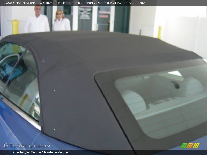 Marathon Blue Pearl / Dark Slate Gray/Light Slate Gray 2008 Chrysler Sebring LX Convertible
