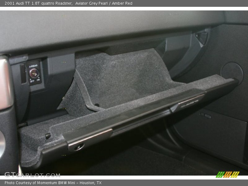 Aviator Grey Pearl / Amber Red 2001 Audi TT 1.8T quattro Roadster