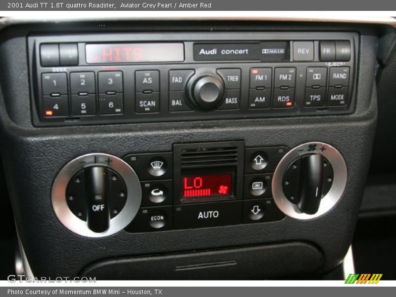 Controls of 2001 TT 1.8T quattro Roadster