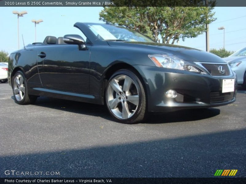 Smoky Granite Mica / Black 2010 Lexus IS 250C Convertible