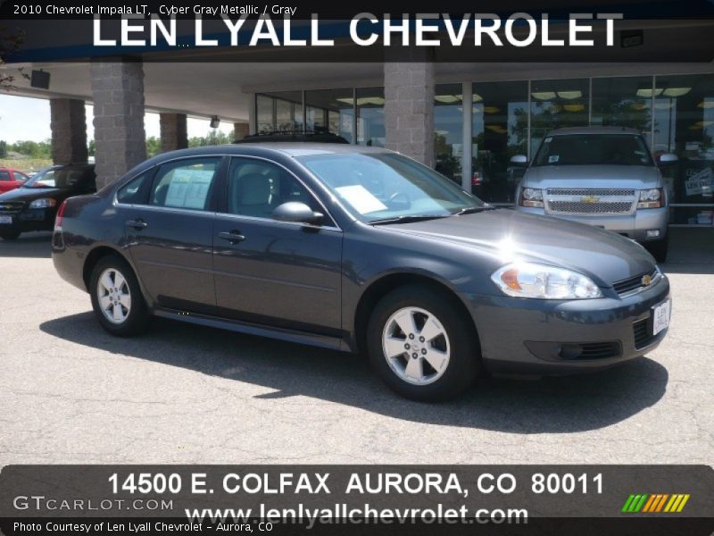 Cyber Gray Metallic / Gray 2010 Chevrolet Impala LT