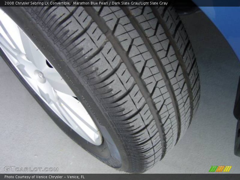 Marathon Blue Pearl / Dark Slate Gray/Light Slate Gray 2008 Chrysler Sebring LX Convertible