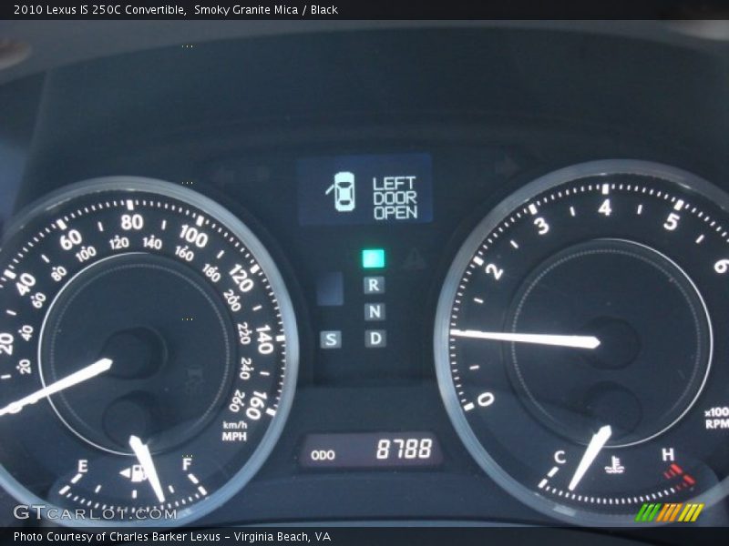  2010 IS 250C Convertible 250C Convertible Gauges