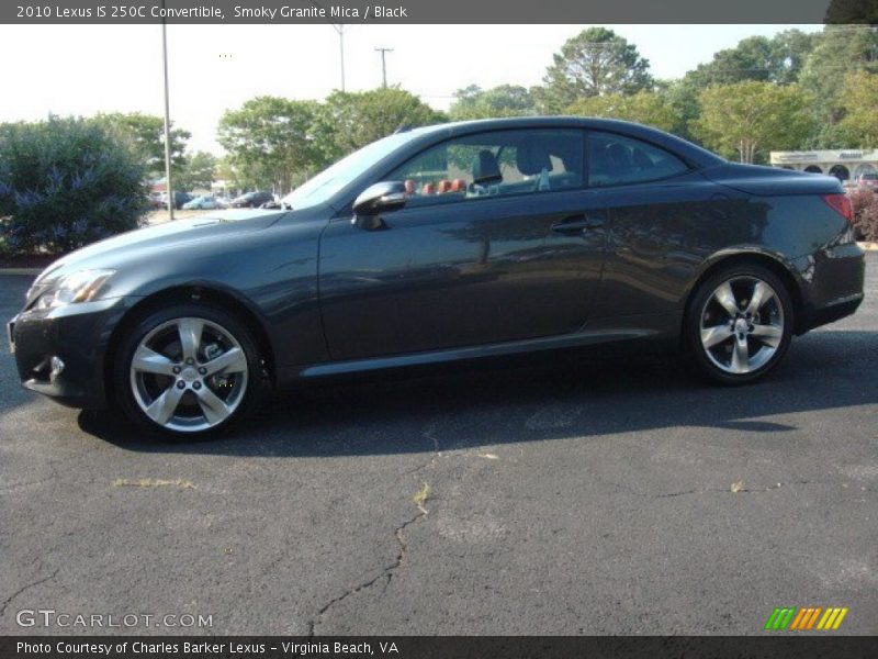 Smoky Granite Mica / Black 2010 Lexus IS 250C Convertible