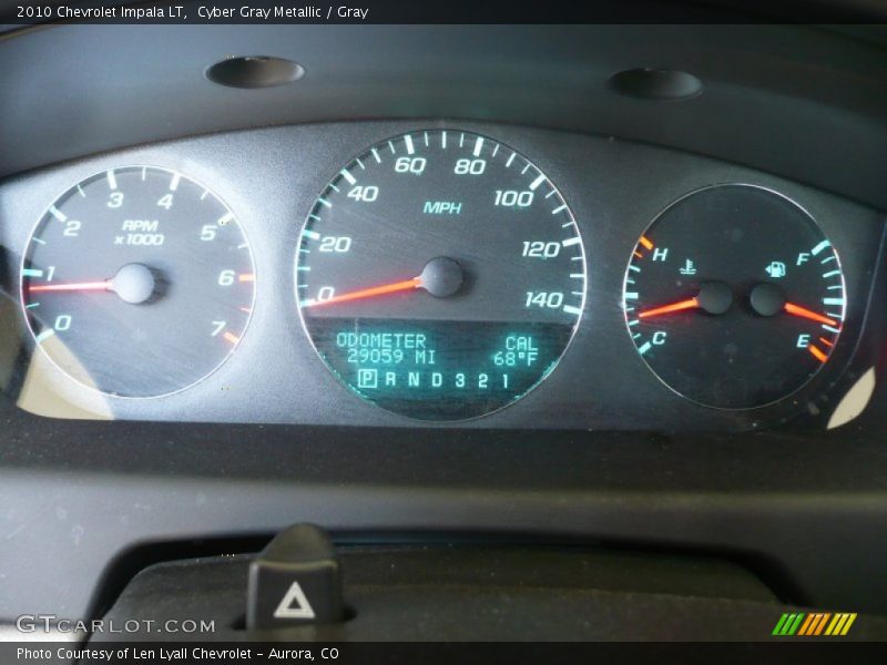 Cyber Gray Metallic / Gray 2010 Chevrolet Impala LT