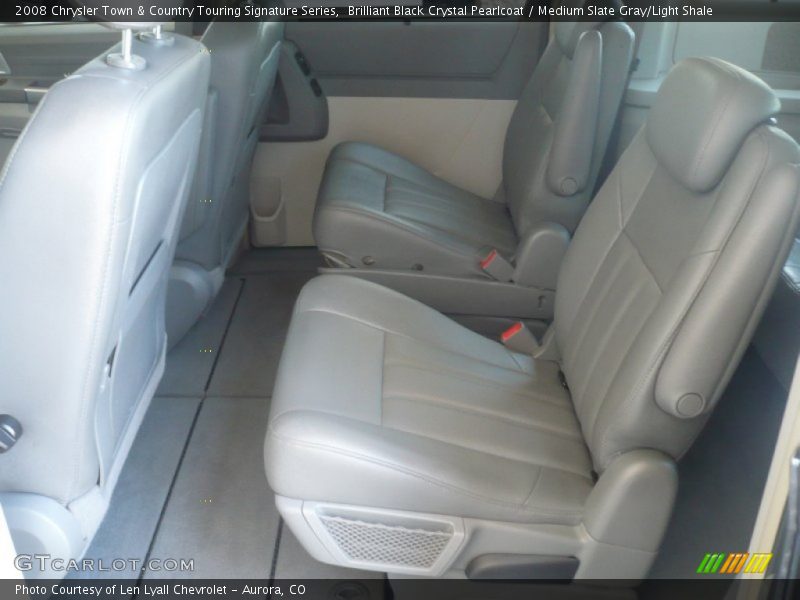 Brilliant Black Crystal Pearlcoat / Medium Slate Gray/Light Shale 2008 Chrysler Town & Country Touring Signature Series