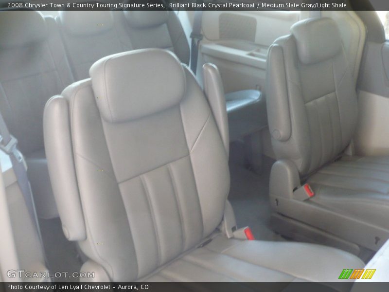 Brilliant Black Crystal Pearlcoat / Medium Slate Gray/Light Shale 2008 Chrysler Town & Country Touring Signature Series