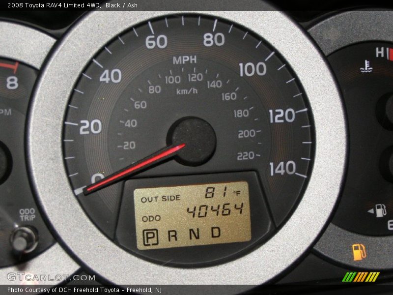 Black / Ash 2008 Toyota RAV4 Limited 4WD