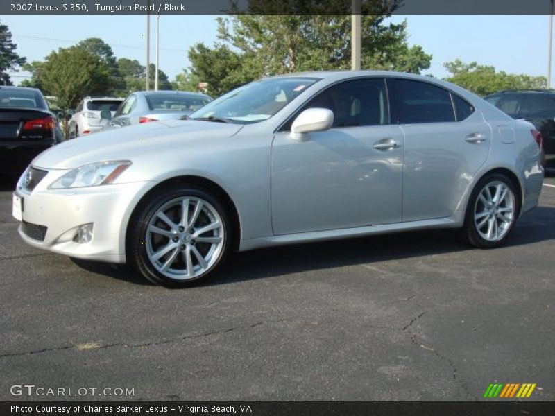 Tungsten Pearl / Black 2007 Lexus IS 350