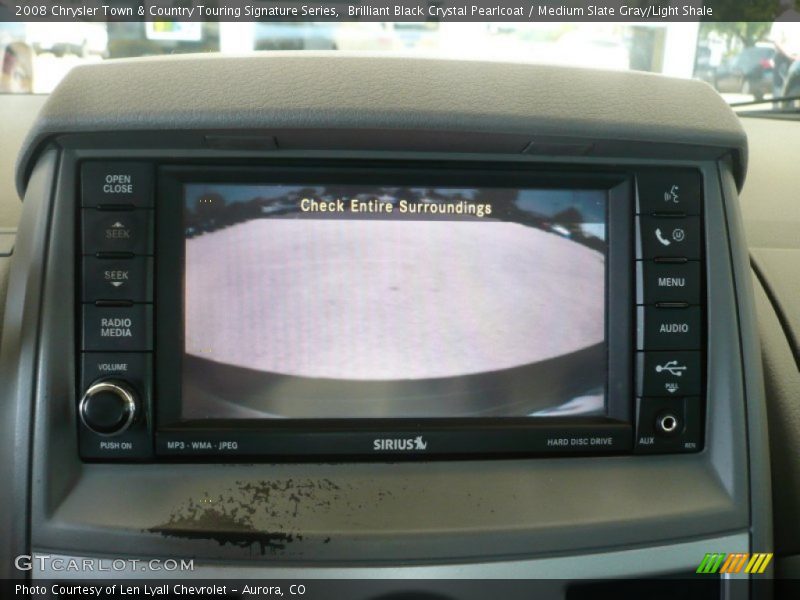 Brilliant Black Crystal Pearlcoat / Medium Slate Gray/Light Shale 2008 Chrysler Town & Country Touring Signature Series