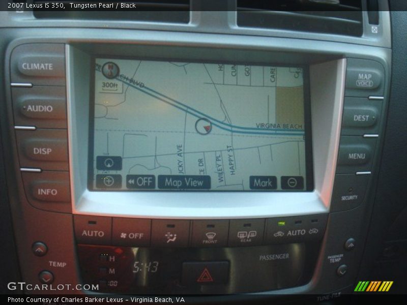 Tungsten Pearl / Black 2007 Lexus IS 350