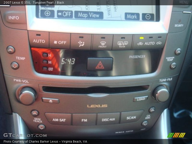 Tungsten Pearl / Black 2007 Lexus IS 350
