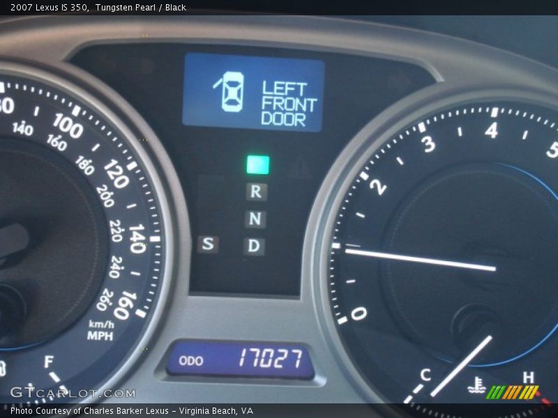 Tungsten Pearl / Black 2007 Lexus IS 350
