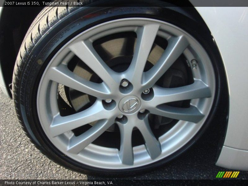 Tungsten Pearl / Black 2007 Lexus IS 350